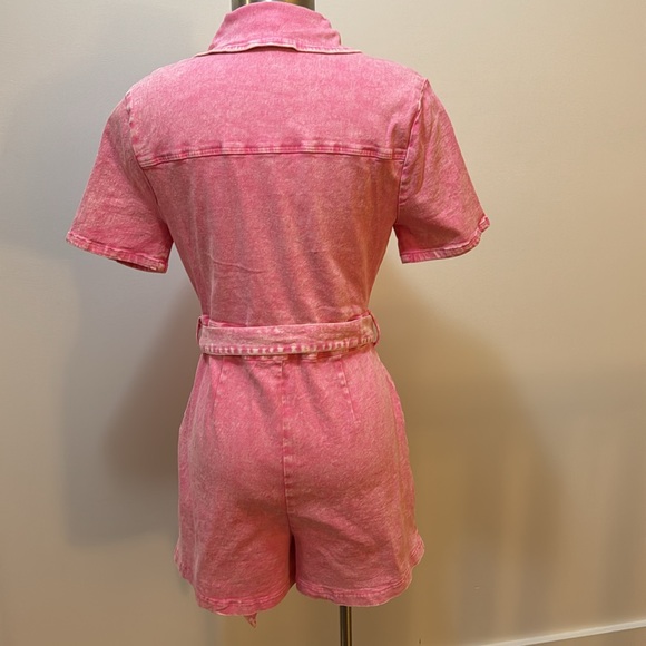 Barbie pink stretch denim short jumper - Picture 6 of 7